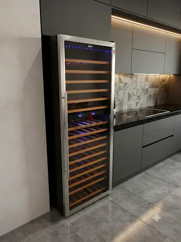 Terim Wine Cooler Fridge – 220-Bottle Capacity | Dual Temperature | Latest Model | Like New