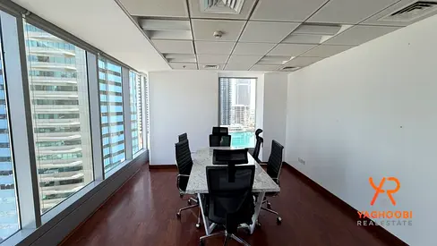 Furnished Office | Saba Tower 1 | Lake & Marina Views