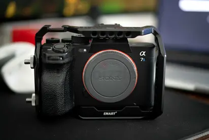 Sony a7Siii full-frame mirrorless camera body (used) with cage