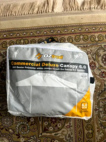 Oztrail Commercial Deluxe Canopy only 6.0 — Polyester Canopy (New)