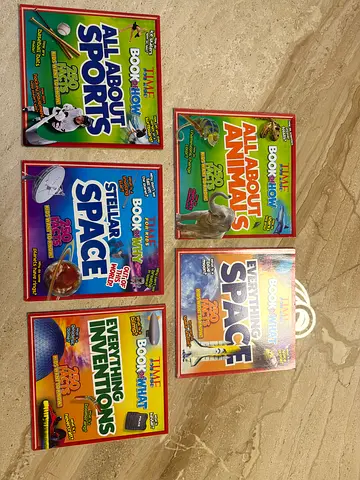 Set of 5 TIME Kids 'Book of What/How/Why' Educational Books - Animals, Space, Sports, Inventions