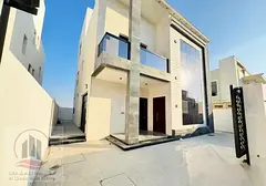 Villa for rent in Ajman, Al Amraa area, including electricity, water, and air conditioning. 6 master