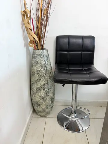 large Vase and bar stool