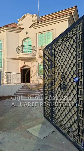 **For Rent in Sharjah Al Sharqan Spacious 5 Bedroom Villa with 2 Master Bedrooms Maid’s Room Private Swimming Pool Large Spaces Premium Finishes Ideal
