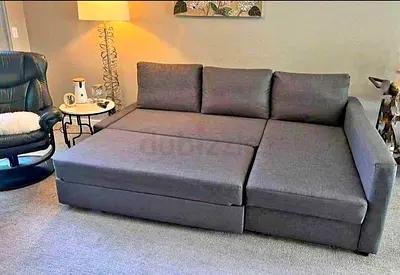 IKEA L shap Sofa store cum bed you can fix