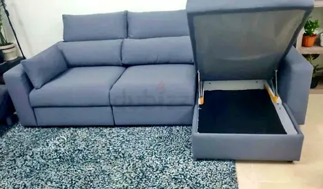 IKEA Esklstuna L shape Sofa Bed Dark Gray