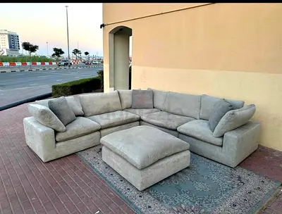 Pan home pianca feather 🪶 filled Modular Living room Sofa without footstool