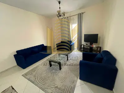 For rent in Ajman, Al Nuaimiya area, Kingdom Faisal sign 

 One-room apartment, a living room, a la
