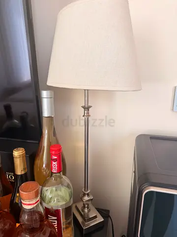 Elegant silver table lamp