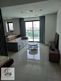 Furnished Studio | The Square Tower | Balcony City View