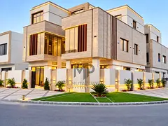 A luxurious three-story corner villa in Al-Yasmeen, located behind Al-Hamidiyah Park, featuring 7 ma