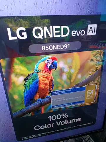 LG 85-inch QNED91 MiniLED 4K Smart TV, 144Hz