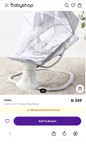 Juniors 3-in-1 Kooper Baby Swing