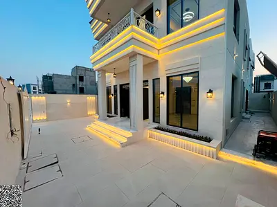 فيلا كلاسيك شارع وسكة    طابقين الزاهية  عجمان  –  بتصميم كلاسيك  السعر شامل رسوم التسجيل