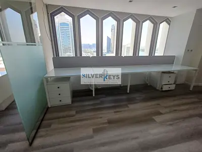 CHILLER FREE 595 SQFT OFFICE | HIGH FLOOR + 3 SEPRATE CABINS + PANTRY | AVAILABLE FOR RENT