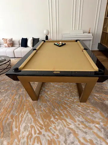 Used beige felt pool table - good condition