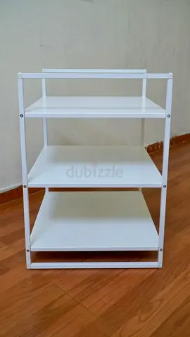 White 3-Tier Open Shelf Unit - Compact Storage Rack