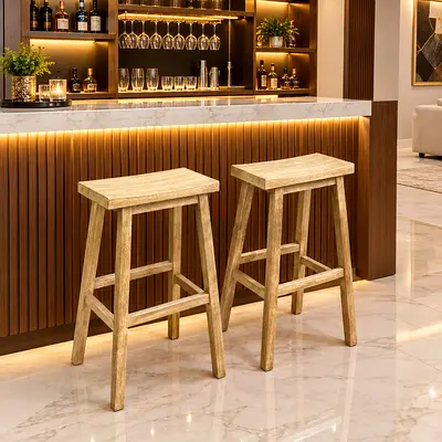 Solid wood Pottery Barn Bar stools