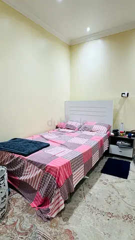 Single bed with headboard and bedside table - good condition