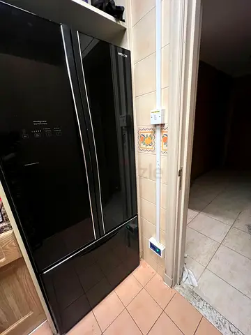 Urgent! Free Delivery- Hitachi Black glass 4-door Fridge With Bottom Freezer 90cm