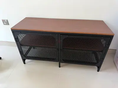 Tv bench black from ikea