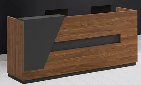Modern Wooden Reception Desk / Front Desk Counter Custom Made