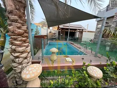Luxury corner villa (suitable for residential or commercial use) with a private pool for sale in Al