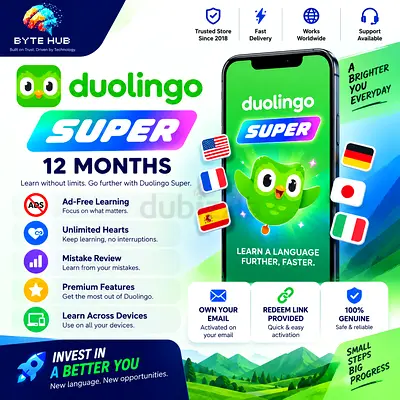 🦉 Duolingo Super – 12 Months | Own Email