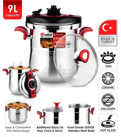 Sanford Stainless Steel Pressure Cooker - 9.0 Litre