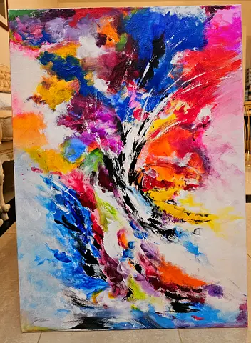 Tornado design abstract painting