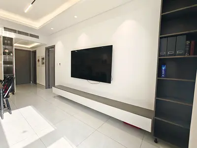 Brand new 1 Bedroom Apartment Spacious layout Ready to move fully furnish on prime area near to future metro contact us now