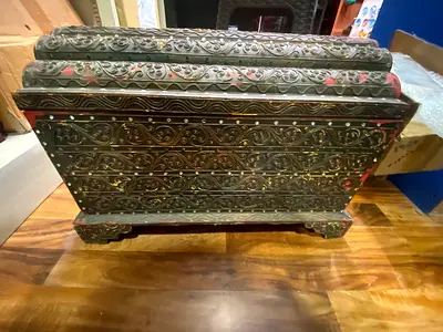 Wooden Treasure Chest 56cm height