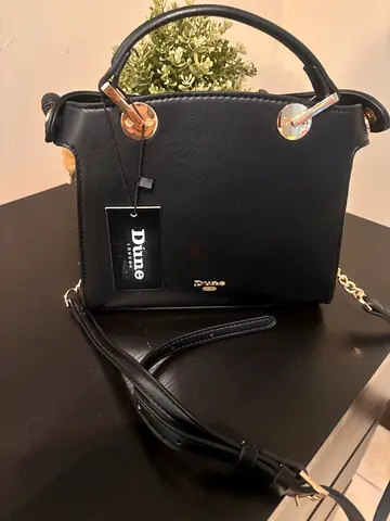 BRAND NEW Dune Black Quilted Top-Handle Handbag