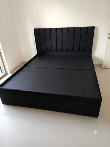 Black Colour King Size Bed With Storage