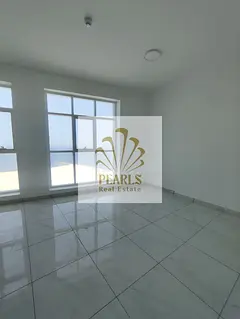Annual rent in Ajman Corniche Al Bustan, first row. Luxury 3-bedroom apartment with hall, full open