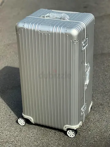 RIMOWA Trunk plus large aluminum suitcase silver