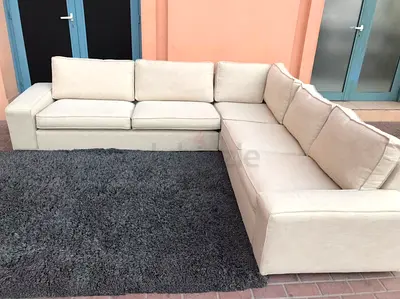 Corner IKEA Kivik L Shape Sofa Beige