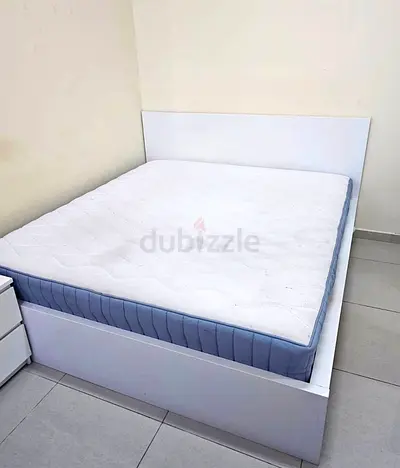 IKEA malam bed with mattress King size bed