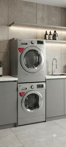 LG 8kg Washer & Dryer Set – Silver | Front Load | Free Delivery