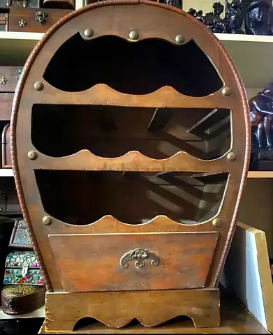 Wooden display cabinet with drawer-50cm height