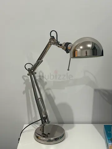 2 Exactly same -Adjustable Chrome Swing-Arm Desk Lamp - Modern Industrial Style