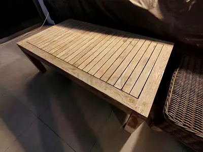 OUTDOOR Living set X3 PIECES - corner sofa + coffee table + ottoman