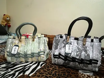 Two Brand New Lace Design Handbags
