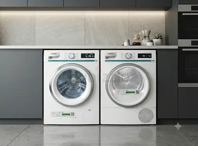 Siemens iQ700 Wi-Fi 9kg Washer & Dryer Set – Separate Units | Like-New Condition