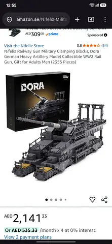 Dora artillery model lego by Nifeliz