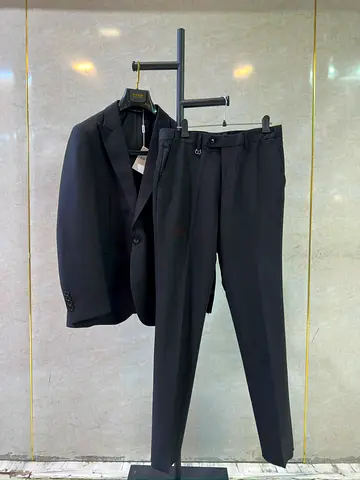 Men's Black Two-Piece Suit - Jacket and Trousers (Ready to wear sizesavailable)