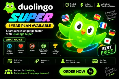 Duolingo Super | 1 Year | Official Activation