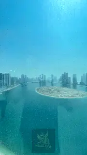 For Annual Rent in Al Khan Prime Beachfront 3 Bedroom Apartment with Living Room Full Sea View Panor