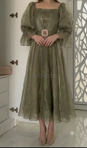 Light olive green dress