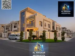 Corner villa for sale featuring a swimming pool, two floors, and a rooftop terrace; located behind t